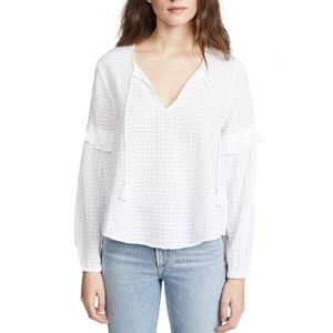 Splendid draftsman checkwoven blouse